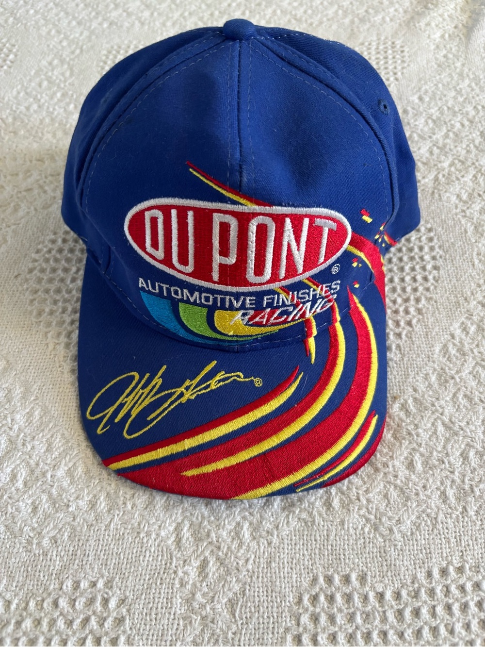 Vintage Jeff Gordon #24 DuPont Racing Team Hat Cap Chase Authentic NASCAR Rare